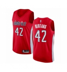 Women's Washington Wizards #42 Davis Bertans Red Swingman Jersey - Earned Edition