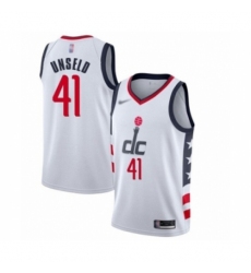 Men's Washington Wizards #41 Wes Unseld Swingman White Basketball Jersey - 2019 20 City Edition