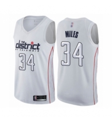 Men's Washington Wizards #34 C.J. Miles Authentic White Basketball Jersey - City Edition