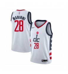 Men's Washington Wizards #28 Ian Mahinmi Swingman White Basketball Jersey - 2019 20 City Edition