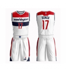 Men's Washington Wizards #17 Isaac Bonga Authentic White Basketball Suit Jersey - Association Edition