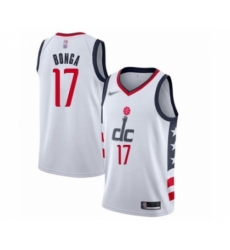 Men's Washington Wizards #17 Isaac Bonga Swingman White Basketball Jersey - 2019  20 City Edition