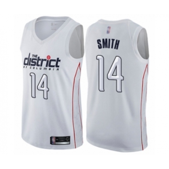 Youth Washington Wizards #14 Ish Smith Swingman White Basketball Jersey - City Edition Youth Washington Wizards #14 Ish Smith Swingman White Basketball Jersey - City Edition