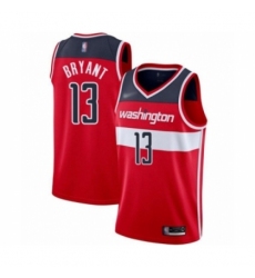 Men's Washington Wizards #13 Thomas Bryant Authentic Red Basketball Jersey - Icon Edition