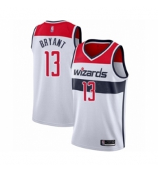 Men's Washington Wizards #13 Thomas Bryant Authentic White Basketball Jersey - Association Edition