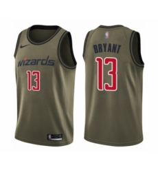 Men's Washington Wizards #13 Thomas Bryant Swingman Green Salute to Service Basketball Jersey