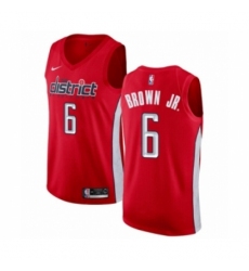 Youth Nike Washington Wizards #6 Troy Brown Jr. Red Swingman Jersey - Earned Edition