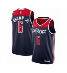 Youth Washington Wizards #6 Troy Brown Jr. Swingman Navy Blue Finished Basketball Jersey - Statement Edition