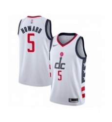 Men's Washington Wizards #5 Juwan Howard Swingman White Basketball Jersey - 2019  20 City Edition