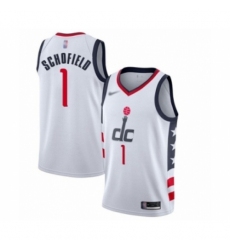 Men's Washington Wizards #1 Admiral Schofield Swingman White Basketball Jersey - 2019-20 City Edition