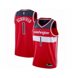 Youth Washington Wizards #1 Admiral Schofield Swingman Red Basketball Jersey - Icon Edition