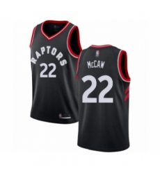 Men's Toronto Raptors #22 Patrick McCaw Authentic Black Basketball Jersey Statement Edition