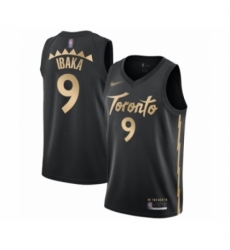 Youth Toronto Raptors #9 Serge Ibaka Swingman Black Basketball Jersey - 2019 20 City Edition