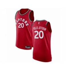 Men's Toronto Raptors #20 Rondae Hollis-Jefferson Authentic Red Basketball Jersey - Icon Edition