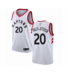 Men's Toronto Raptors #20 Rondae Hollis-Jefferson Authentic White Basketball Jersey - Association Edition