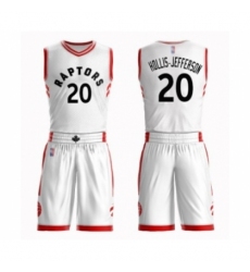 Men's Toronto Raptors #20 Rondae Hollis-Jefferson Authentic White Basketball Suit Jersey - Association Edition
