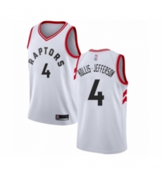 Men's Toronto Raptors #4 Rondae Hollis-Jefferson Authentic White Basketball Jersey - Association Edition