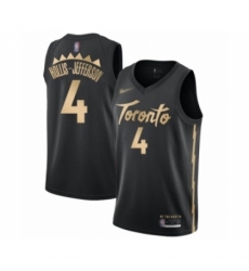 Men's Toronto Raptors #4 Rondae Hollis-Jefferson Swingman Black Basketball Jersey - 2019 20 City Edition