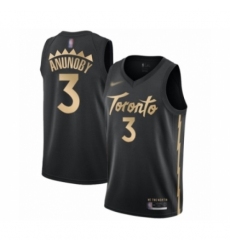 Men's Toronto Raptors #3 OG Anunoby Swingman Black Basketball Jersey - 2019 20 City Edition