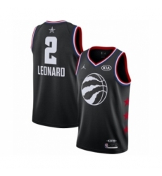 Men's Jordan Toronto Raptors #2 Kawhi Leonard Swingman Black 2019 All-Star Game Basketball Jersey