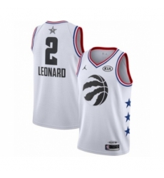 Men's Jordan Toronto Raptors #2 Kawhi Leonard Swingman White 2019 All-Star Game Basketball Jersey