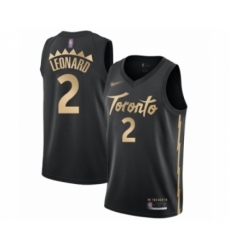 Women's Toronto Raptors #2 Kawhi Leonard Swingman Black Basketball Jersey - 2019 20 City Edition