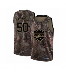Women's Sacramento Kings #50 Caleb Swanigan Swingman Camo Realtree Collection Basketball Jersey