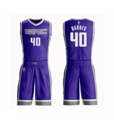 Women's Sacramento Kings #40 Harrison Barnes Swingman Purple Basketball Suit Jersey - Icon Edition