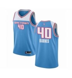 Youth Sacramento Kings #40 Harrison Barnes Swingman Blue Basketball Jersey - 2018-19 City Edition