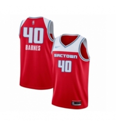 Youth Sacramento Kings #40 Harrison Barnes Swingman Red Basketball Jersey - 2019-20 City Edition
