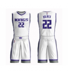 Men's Sacramento Kings #22 Richaun Holmes Authentic White Basketball Suit Jersey - Association Edition