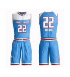 Women's Sacramento Kings #22 Richaun Holmes Swingman Blue Basketball Suit Jersey - City Edition