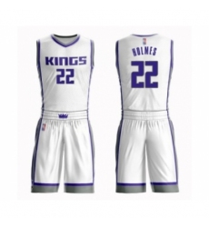 Youth Sacramento Kings #22 Richaun Holmes Swingman White Basketball Suit Jersey - Association Edition