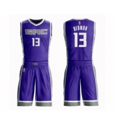 Men's Sacramento Kings #13 Dewayne Dedmon Authentic Purple Basketball Suit Jersey - Icon Edition