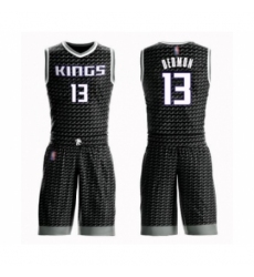 Women's Sacramento Kings #13 Dewayne Dedmon Swingman Black Basketball Suit Jersey Statement Edition