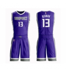 Youth Sacramento Kings #13 Dewayne Dedmon Swingman Purple Basketball Suit Jersey - Icon Edition