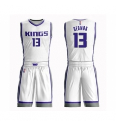 Youth Sacramento Kings #13 Dewayne Dedmon Swingman White Basketball Suit Jersey - Association Edition