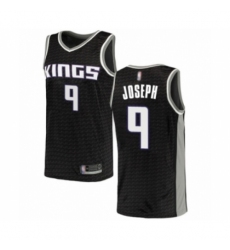 Men's Sacramento Kings #9 Cory Joseph Authentic Black Basketball Jersey Statement Edition