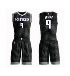 Youth Sacramento Kings #9 Cory Joseph Swingman Black Basketball Suit Jersey Statement Edition