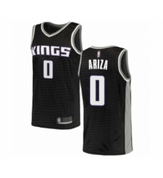 Men's Sacramento Kings #0 Trevor Ariza Authentic Black Basketball Jersey Statement Edition