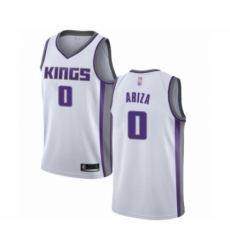 Men's Sacramento Kings #0 Trevor Ariza Authentic White Basketball Jersey - Association Edition