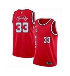 Women's Portland Trail Blazers #33 Zach Collins Swingman Red Hardwood Classics Basketball Jersey