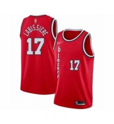 Youth Portland Trail Blazers #17 Skal Labissiere Swingman Red Hardwood Classics Basketball Jersey