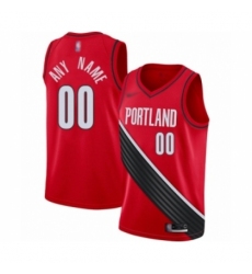 Women's Portland Trail Blazers Customized Swingman Red Finished Basketball Jersey - Statement Edition