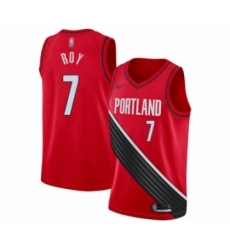 Men's Portland Trail Blazers #7 Brandon Roy Authentic Red Finished Basketball Jersey - Statement Edition