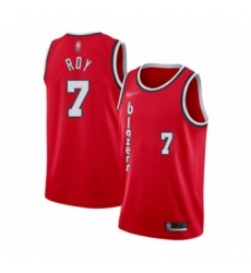 Men's Portland Trail Blazers #7 Brandon Roy Authentic Red Hardwood Classics Basketball Jersey