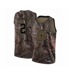 Men's Portland Trail Blazers #2 Gary Trent Jr. Swingman Camo Realtree Collection Basketball Jersey