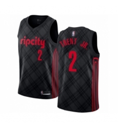 Youth Portland Trail Blazers #2 Gary Trent Jr. Swingman Black Basketball Jersey - City Edition