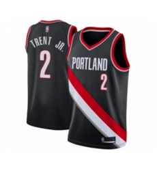 Youth Portland Trail Blazers #2 Gary Trent Jr. Swingman Black Basketball Jersey - Icon Edition