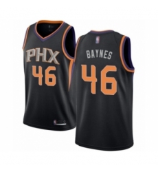 Men's Phoenix Suns #46 Aron Baynes Authentic Black Basketball Jersey Statement Edition